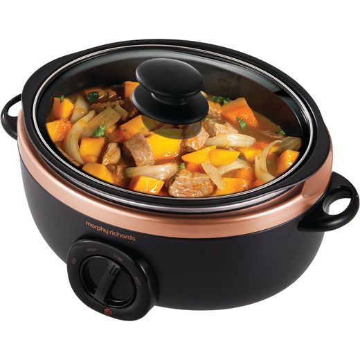 Morphy Richards Evoke Sear And Stew 460016 3.5 Litre Slow Cooker - Black / Rose Gold